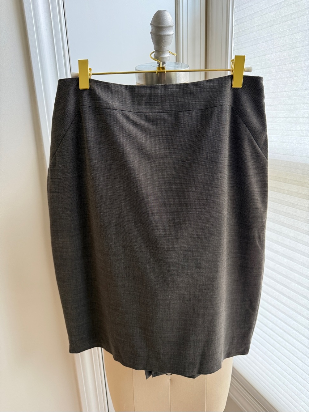 Ann Taylor Charcoal Gray Pencil Skirt